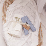 Organic Baby Blanket - Milk Pointelle Knit