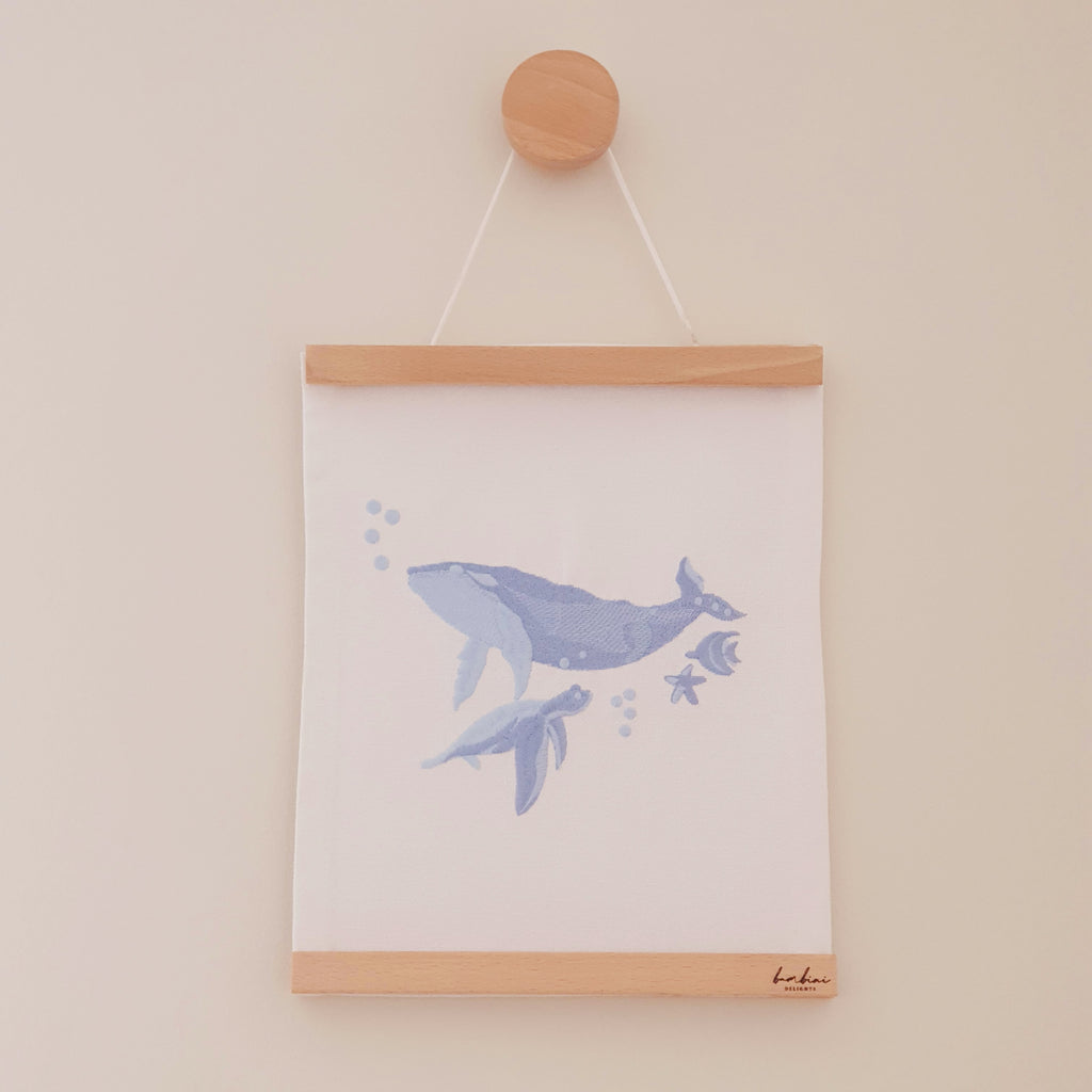 Oceanic Dive - Embroidered Canvas