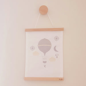Dreamy Skies - Embroidered Canvas