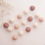 Warm Carob - Pom Pom Garland