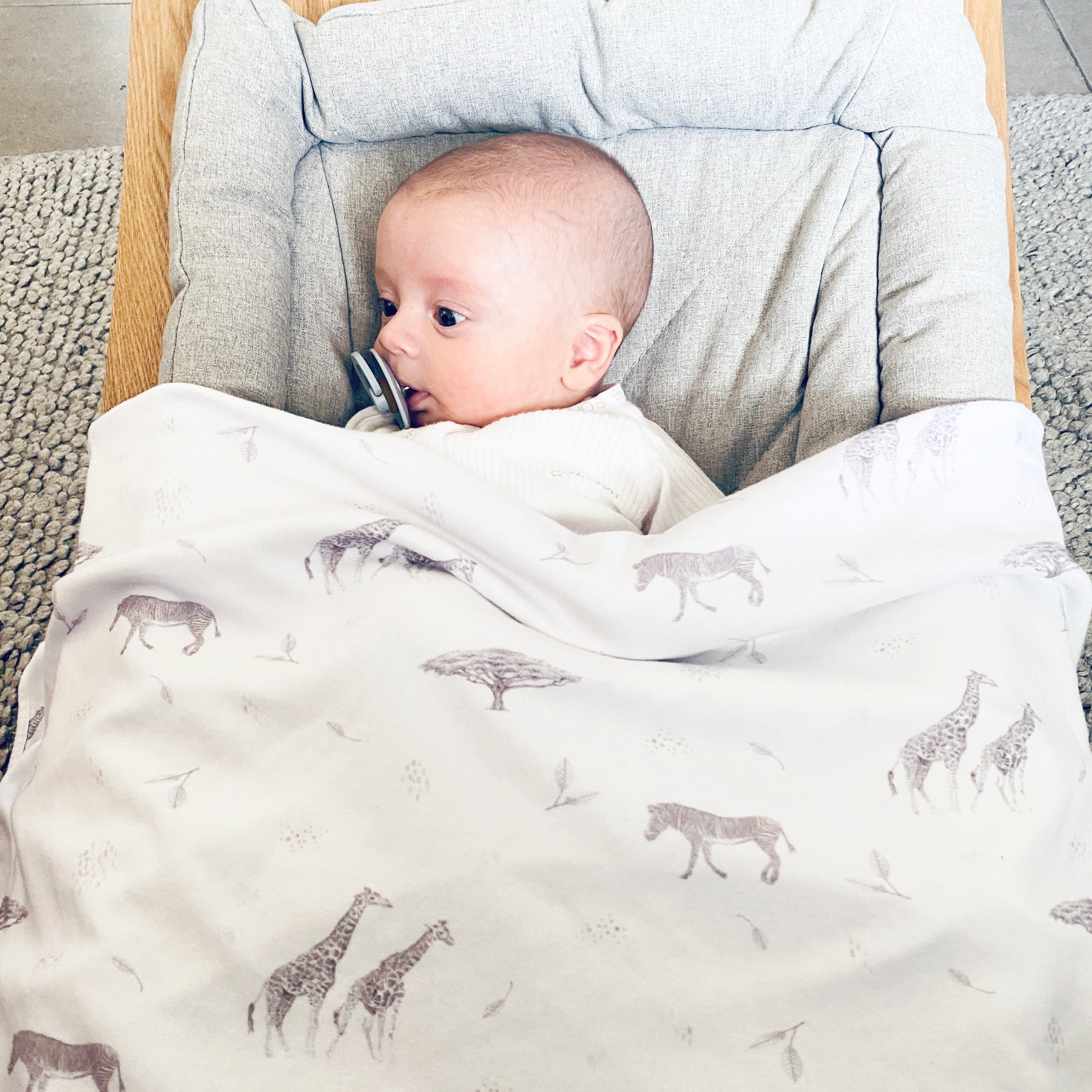 Jungle Safari - Swaddle Blanket - SECONDS