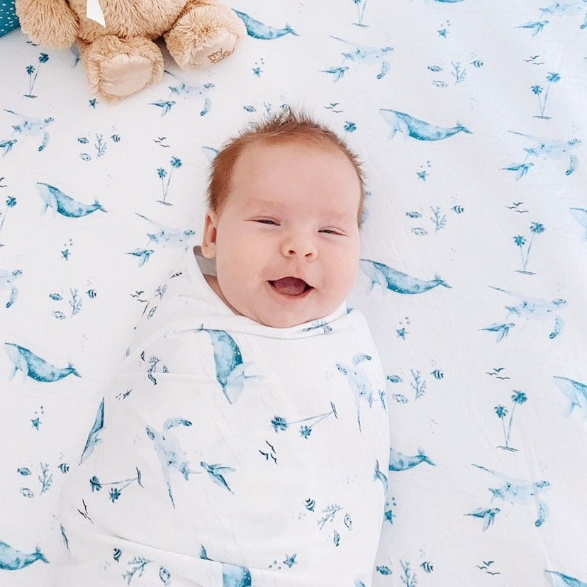 Oceanic Dive - Swaddle Blanket - SECONDS