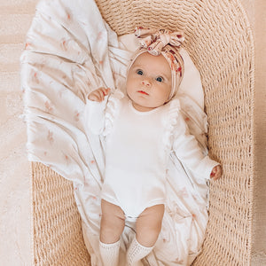 Sweet Floralette - Swaddle Blanket