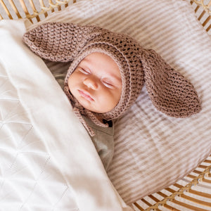 Organic Baby Blanket - Milk Pointelle Knit