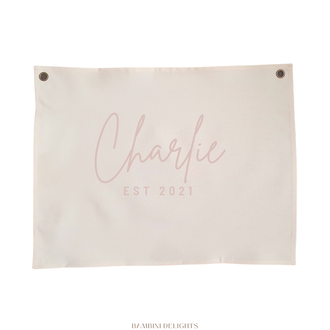 Personalised Name Banner - Style #3 (Script)