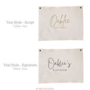 Personalised Name Banner - Style #3 (Script)